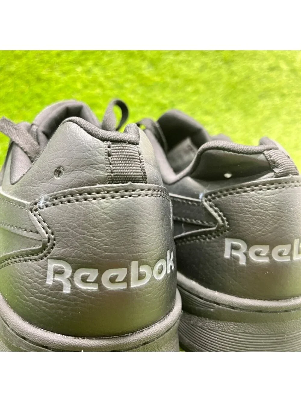 Reebok BB4500 Low Mens Size 8E Black Leather Composite Toe Safety Work Shoes